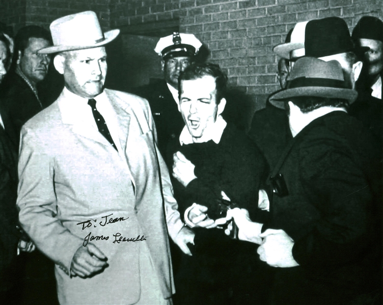 James A. Leavelle Signed "Jack Ruby" Black & White 8" x 10" Photograph (Beckett/BAS Guaranteed)