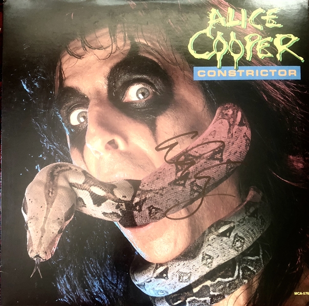 Alice Cooper Signed "Constrictor" Record Album (Beckett/BAS Guaranteed)