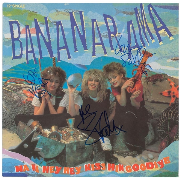 Bananarama Group Signed "Na Na Hey Hey Kiss Him Goodbye" Record Album (John Brennan Collection)(Beckett/BAS Guaranteed)