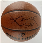 2014-15 Kobe Bryant Game Used & Signed Official NBA Los Angeles Lakers Game Model Basketball (Beckett/BAS Guaranteed)