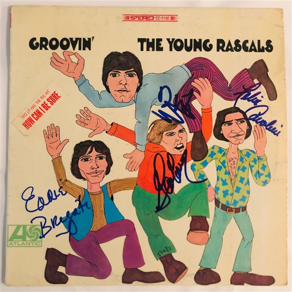 The Young Rascals Group Signed "Groovin" Record Album Cover (John Brennan Collection)(Beckett/BAS Guaranteed)