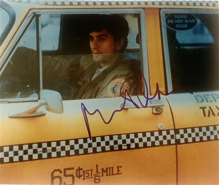 Robert De Niro In-Person Signed 11" x 14" Color Photo from "Taxi Driver" (John Brennan Collection)(Beckett/BAS Guaranteed)