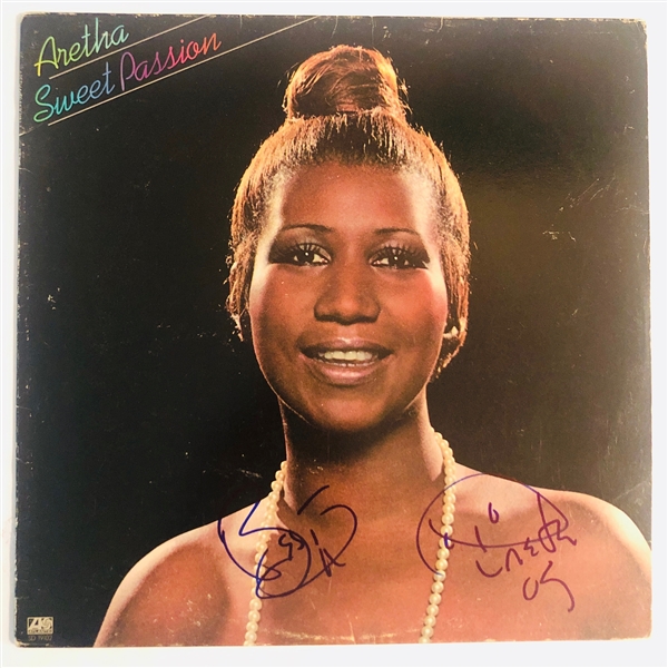 Aretha Franklin In-Person Signed "Sweet Passion" Record Album (John Brennan Collection)(Beckett/BAS Guaranteed)