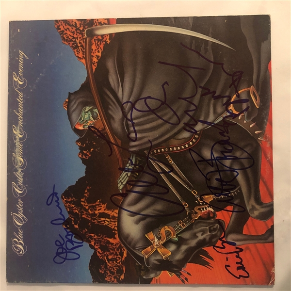 Blue Oyster Cult In-Person Group Signed "One Enchanted Evening" Record Album (John Brennan Collection)(Beckett/BAS Guaranteed)