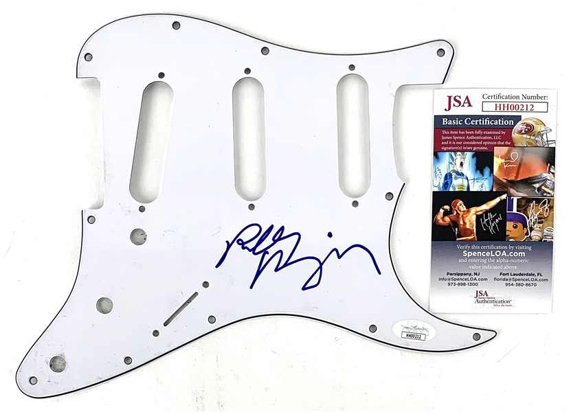 The Doors: Robby Krieger Signed Stratocaster Style Guitar Pickguard (JSA)