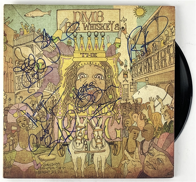 Dave Matthews Band Group Signed "Big Whiskey & The Groo Grux King" Record Album (PSA/DNA LOA)