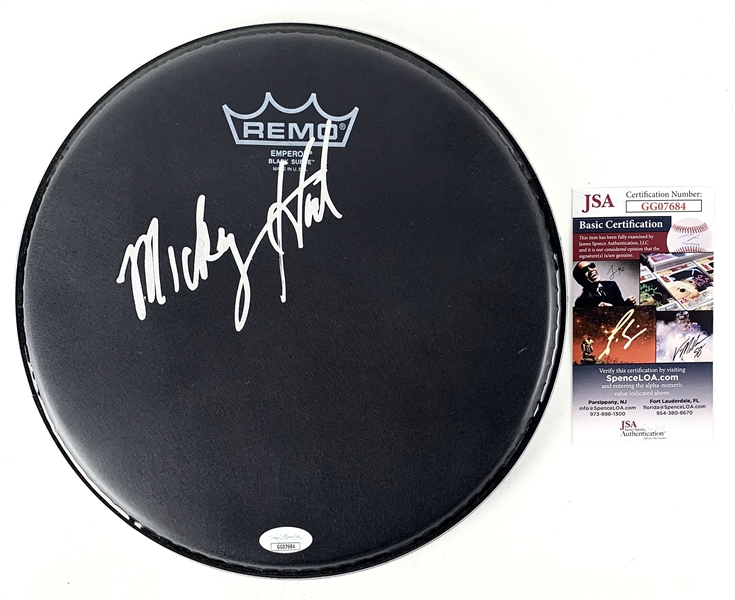 The Grateful Dead: Mickey Hart In-Person Signed 10-Inch Remo Drumhead (JSA)