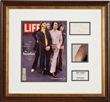 The Beatles Group Signed Cut Signature Framed Display (Beckett/BAS Guaranteed)