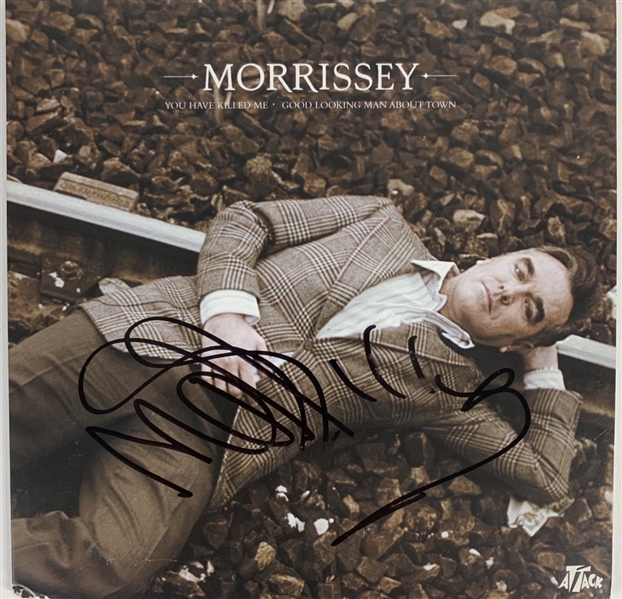 Morrissey Signed 45 RPM 7-Inch Album Single for "You Have Killed Me" (Beckett/BAS LOA)