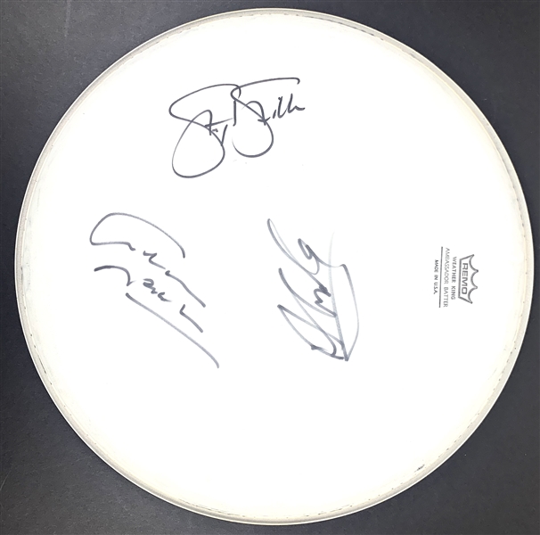 Crosby, Stills & Nash Group Signed 14-Inch Remo Drumhead (Beckett/BAS Guaranteed)