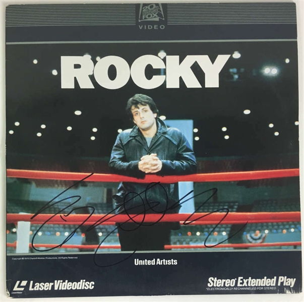 Sylvester Stallone Signed Original "Rocky" Laser Disc Record (PSA/DNA)