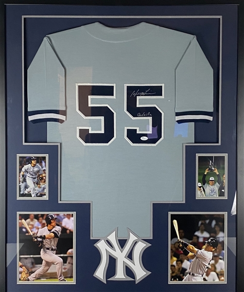 Hideki Matsui NY Yankees Signed Jersey Framed 35.5" x 43.5" Display (JSA)