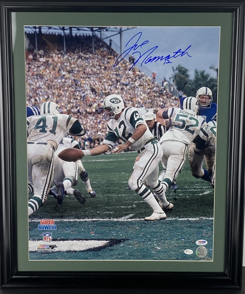 Joe Namath Signed 16" x 20" Color Super Bowl III Photograph (PSA/DNA)