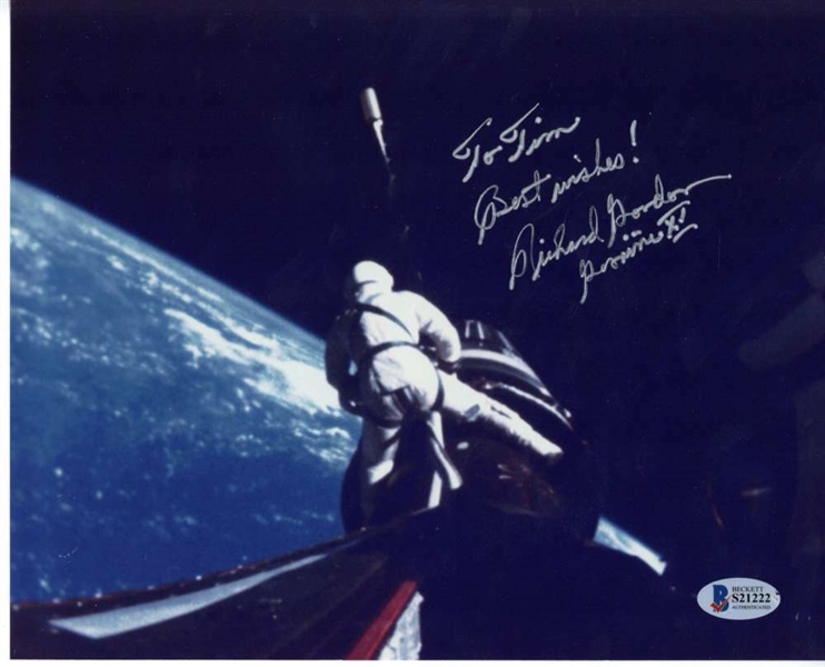 Gemini XI: Richard Gordon Signed 8" x 10" Photograph (Beckett/BAS)