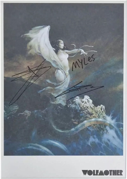 Wolfmother Group Signed 9" x 13" Lithograph w/ 3 Signatures (Beckett/BAS)