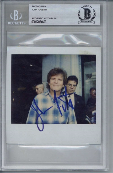 CCR: John Fogerty Signed Polaroid Photograph (Beckett/BAS)