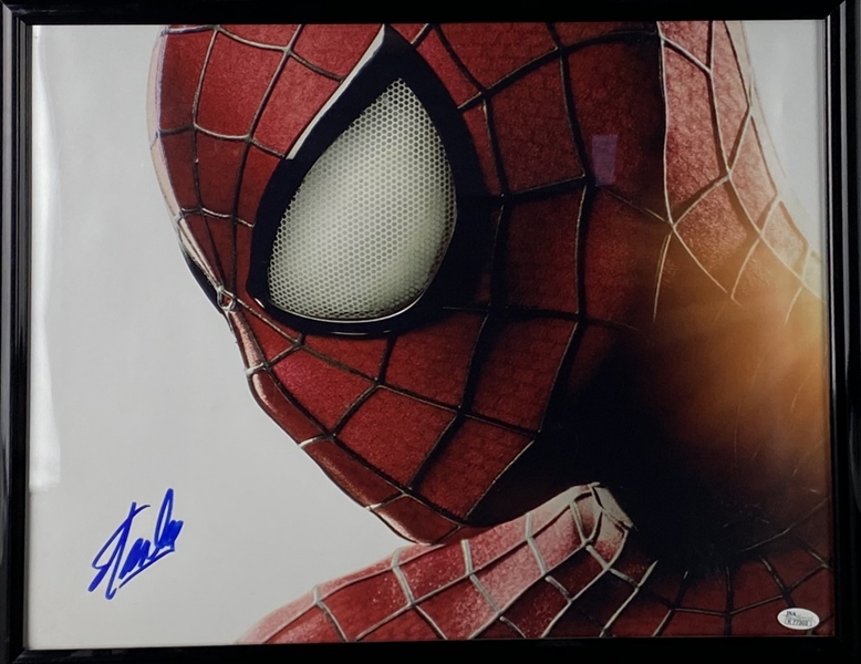 Stan Lee Signed 16" x 20" Color "Spider Man" Photograph (JSA)