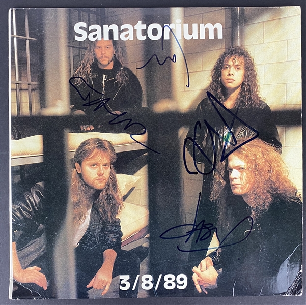 Metallica Group Signed "Sanatorium" Album w/ Hetfield, Ulrich, Hammett & Newsted! (Beckett/BAS Guaranteed)