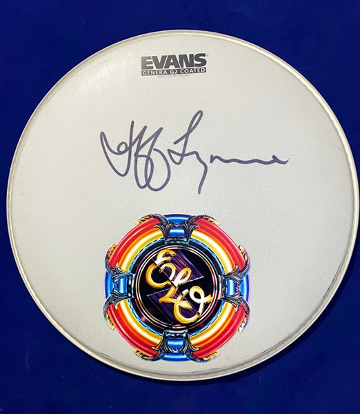 ELO: Jeff Lynne Signed 13-Inch Evans Pro Model Drumhead (Beckett/BAS Guaranteed)