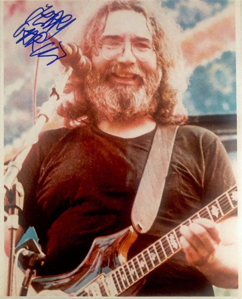 The Grateful Dead: Jerry Garcia RARE In-Person Signed 8" x 10" Color Photo (John Brennan Collection)(Beckett/BAS Guaranteed)