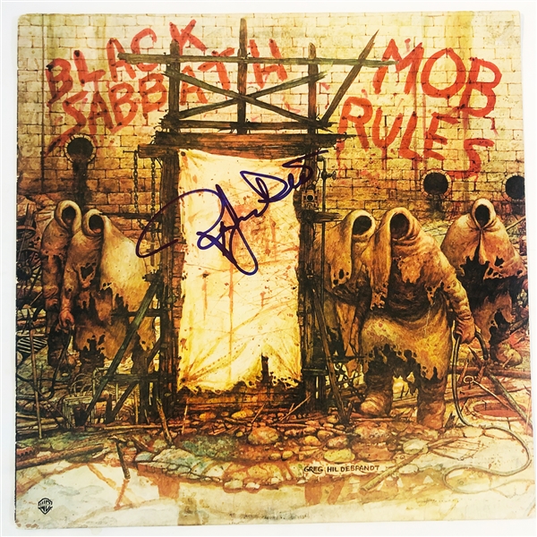 Black Sabbath: Ronnie James Dio In-Person Signed "Mob Rules" Record Album (John Brennan Collection)(Beckett/BAS Guaranteed)