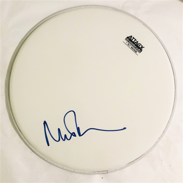 Pink Floyd: Nick Mason Signed 12-Inch Drumhead (John Brennan Collection)(Beckett/BAS Guaranteed)
