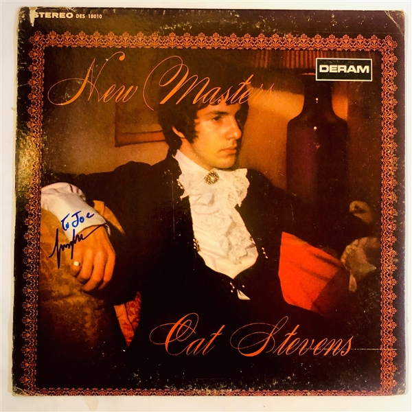 Cat Stevens In-Person Signed "New Masters" Record Album (John Brennan Collection)(Beckett/BAS Guaranteed)