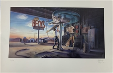 Jeff Beck Signed Original Promotional 24 x 36 Lithograph (Beckett/BAS Guaranteed)