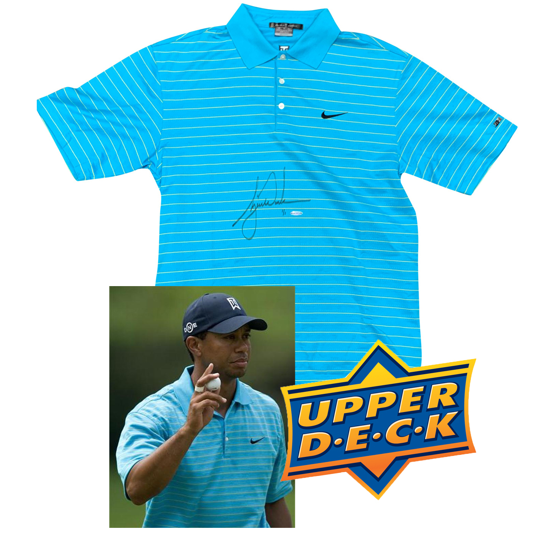 Lot Detail - Tiger Woods Signed & 2007 Match Worn NIKE Golf Shirt w ...