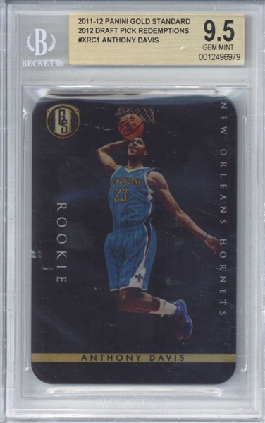 Anthony Davis 2011-12 Panini Gold Standard Rookie Card (Beckett/BGS Graded GEM MINT 9.5)