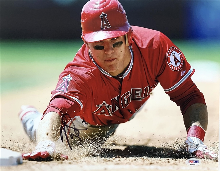 Mike Trout Signed 11" x 14" Color Photo (PSA/DNA COA)