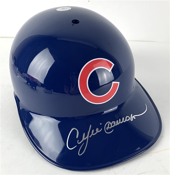 Andre Dawson In-Person Signed Chicago Cubs Batting Helmet (Beckett/BAS Guaranteed)