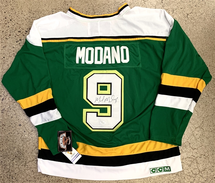 Mike Modano Signed Minnesota Stars Hockey Jersey (JSA)