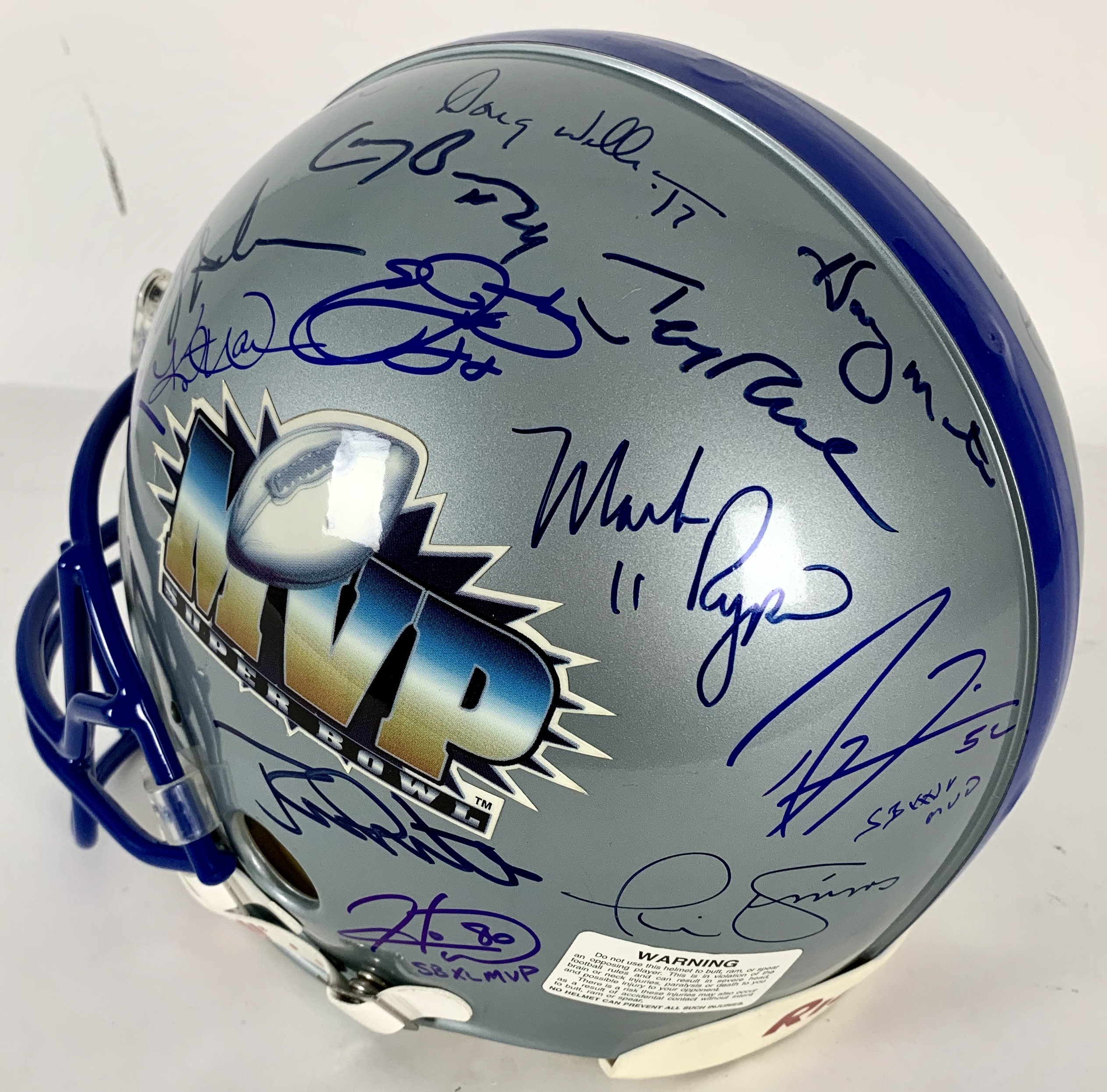 super bowl mvp signed helmet