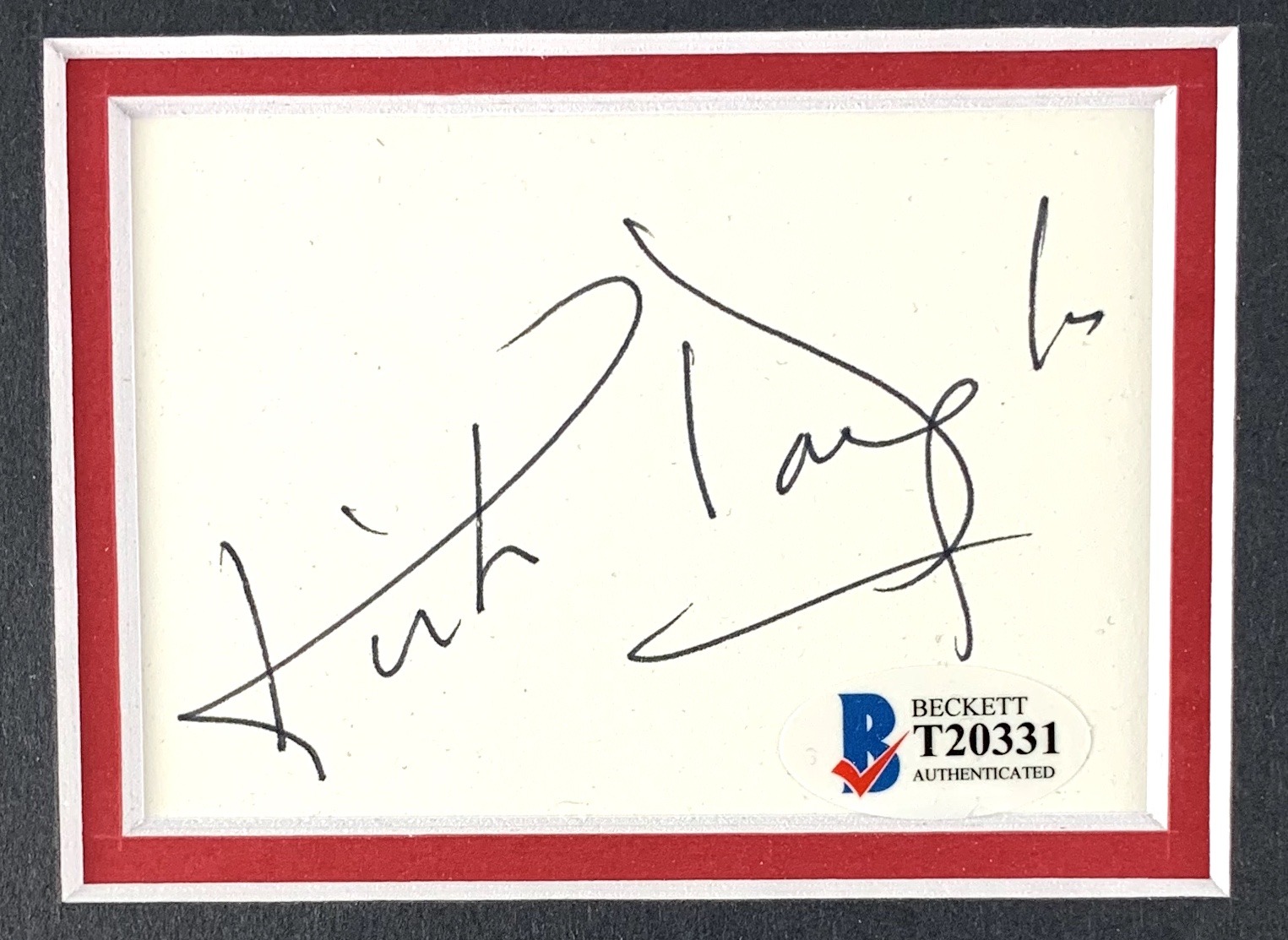 lot-detail-kirk-douglas-signed-cut-signature-in-custom-matted-display