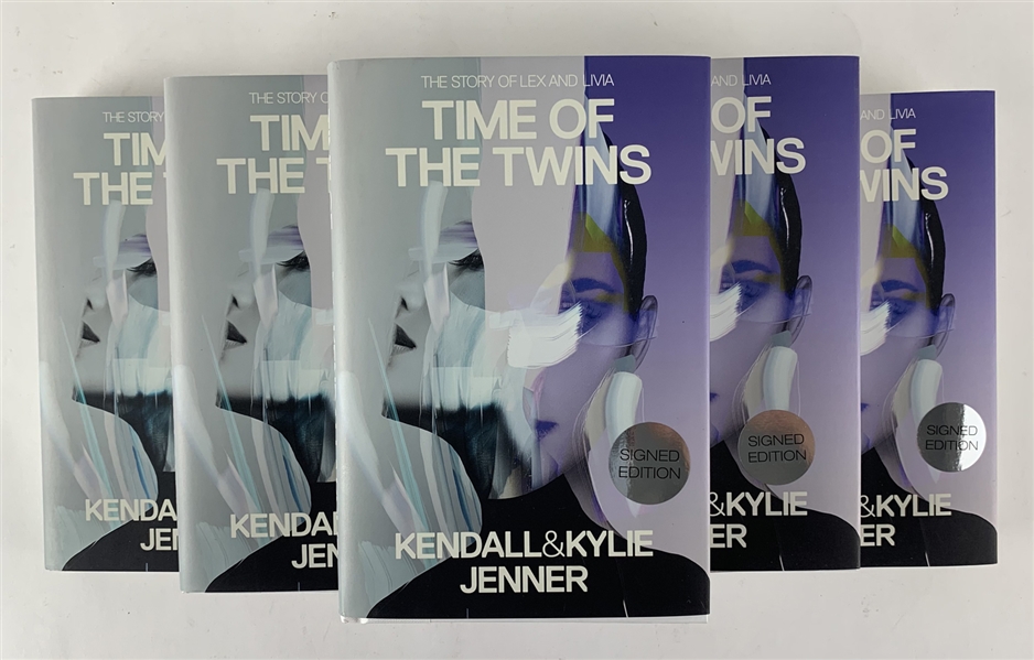 Kylie & Kendall Jenner Lot of Six (6) Signed Hardcover First Edition Books: Time of the Twins (JSA COAs)