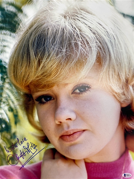 Hayley Mills Signed 16" x 20" Photograph w/ "With Love" Inscription! (Beckett/BAS)
