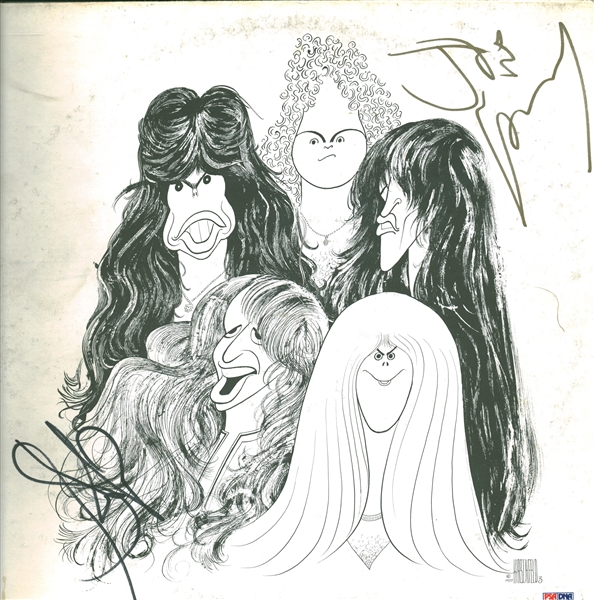 Aerosmith: Steven Tyler and Joe Perry Signed "Draw the Line" Album Cover (PSA/DNA) (Sticker Only)