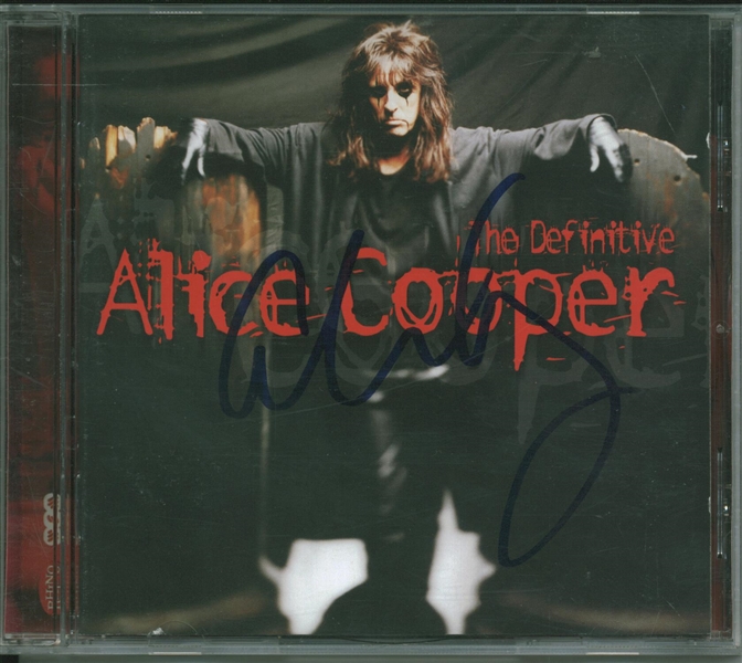 Alice Cooper Signed "The Definitive" CD (Beckett/BAS)