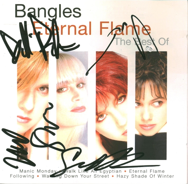 The Bangles Group Sigend "Eternal Flame" CD w/ Susana Hoffs, Debi Peterson, Annette Zilinskas, and Vicki Peterson (Beckett/BAS)