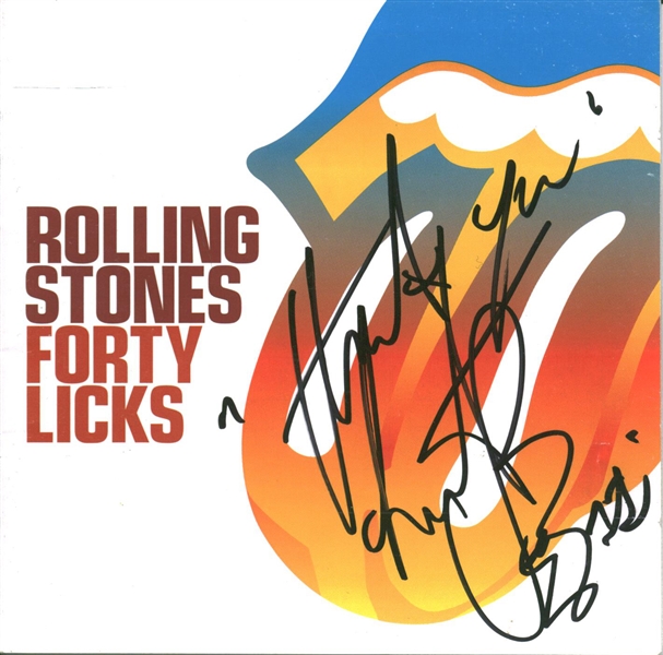 The Rolling Stones "Forty Licks" signed by Charlie Watts (Beckett/BAS)