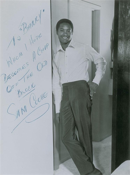 Sam Cooke Rare Signed 6" x 8" Vintage Portrait Photograph (JSA LOA)
