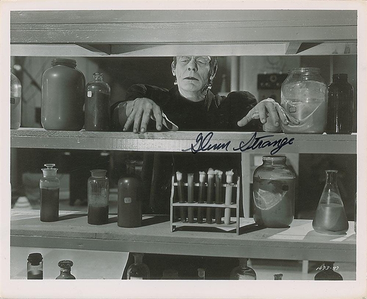 Frankenstein: Glenn Stange Signed 8" x 10" Photo as Frankensteins Monster (Beckett/BAS Guaranteed)