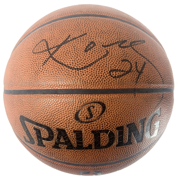 (Kobe Bryant) 2013-14 Lakers Game Used Official NBA Game Model Basketball (Sports Investors Authentication LOA)