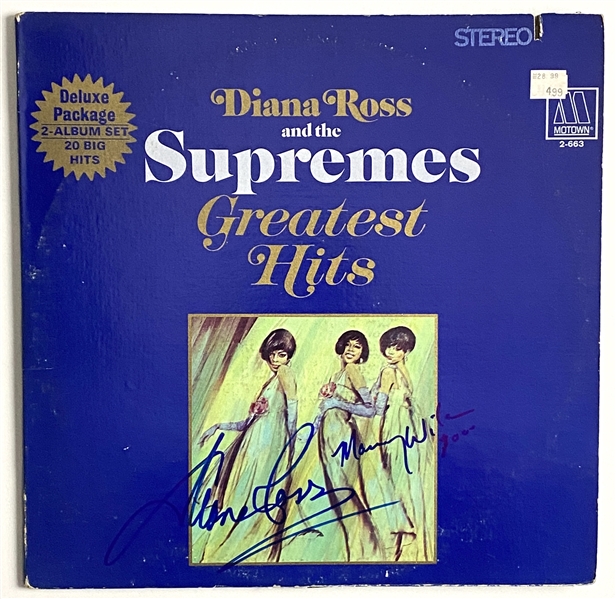 The Supremes Dual-Signed Diana Ross & Mary Wilson In-Person Signed Record Album (John Brennan Collection) (Beckett/BAS Guaranteed)