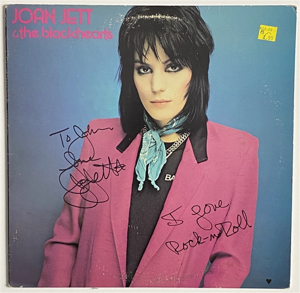 Joan Jett In-Person Signed “Joan Jett & The Blackhearts” Record Album (John Brennan Collection) (Beckett/BAS Guaranteed)