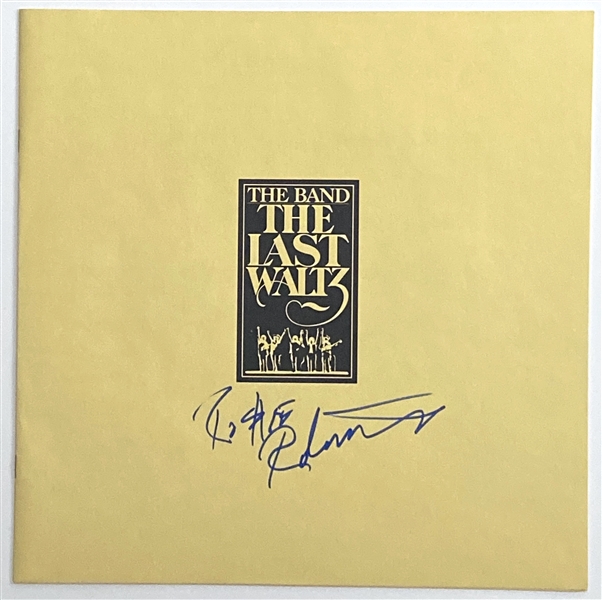 The Band: Robbie Robertson In-Person Signed “The Last Waltz” Album Booklet (John Brennan Collection) (BAS Guaranteed)