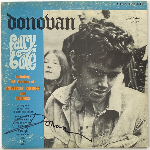 Donovan In-Person Signed “Fairytale” Record Album (John Brennan Collection) (BAS Guaranteed)