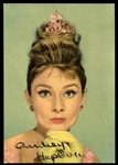 Audrey Hepburn Beautiful Signed 4" x 5.75" Color Italian Postcard Photograph (JSA)