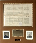 Abraham Lincoln ULTRA-RARE Impressive Signed 1863 Presidential Ships Paper (Beckett/BAS Guaranteed)